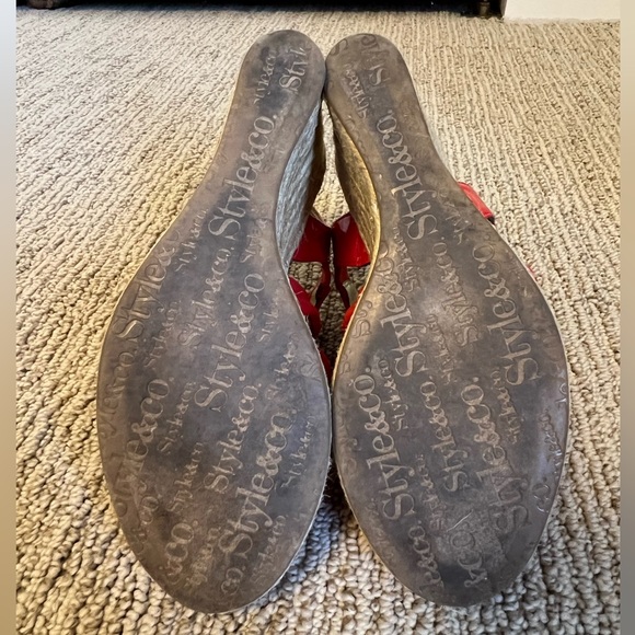 Red espadrille sandals - Picture 5 of 6